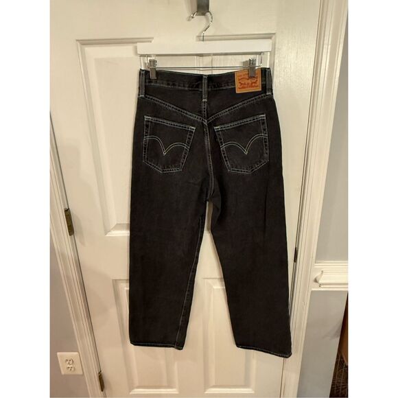 Levi’s Black Ribcage Button Front Straight Ankle Jeans sz 28 NWOT - Picture 6 of 7